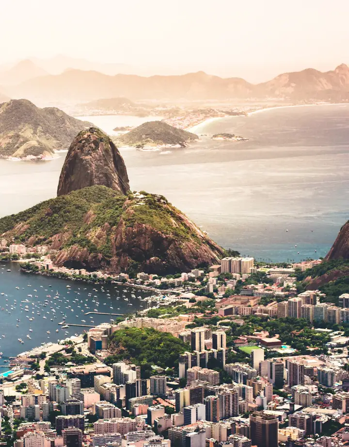 Vista do Pão de Açúcar e da baía de Guanabara